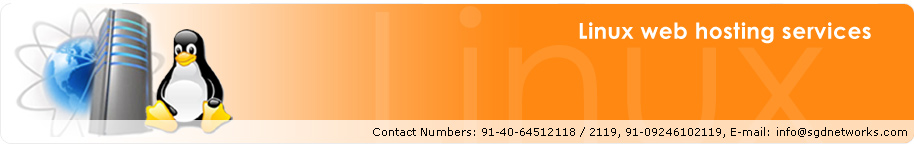 Linux web hosting india hyderabad offers linux hosting in india supports CpanelX, ftp accounts, php, mysql and cgi