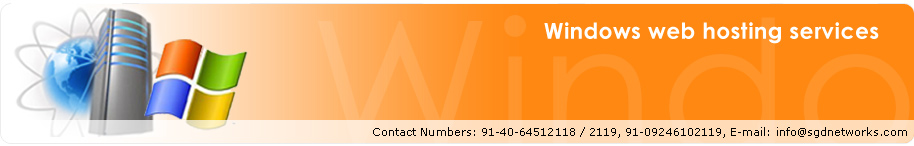 Windows Hosting India - ASP web hosting in india Windows Web Hosting hyderabad india